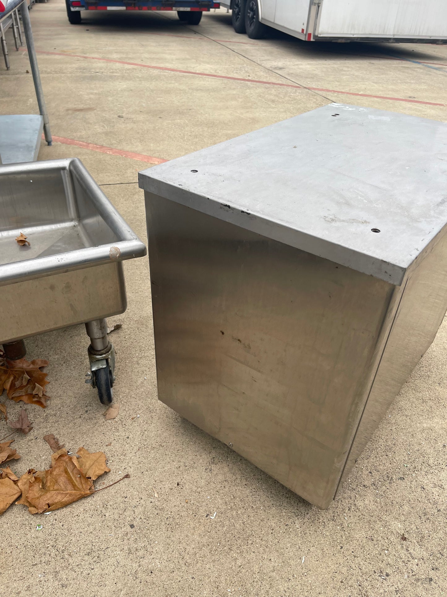 Used Taylor C706 - C709 Ice Cream Machine Stainless Cart with Door and Casters - SS278