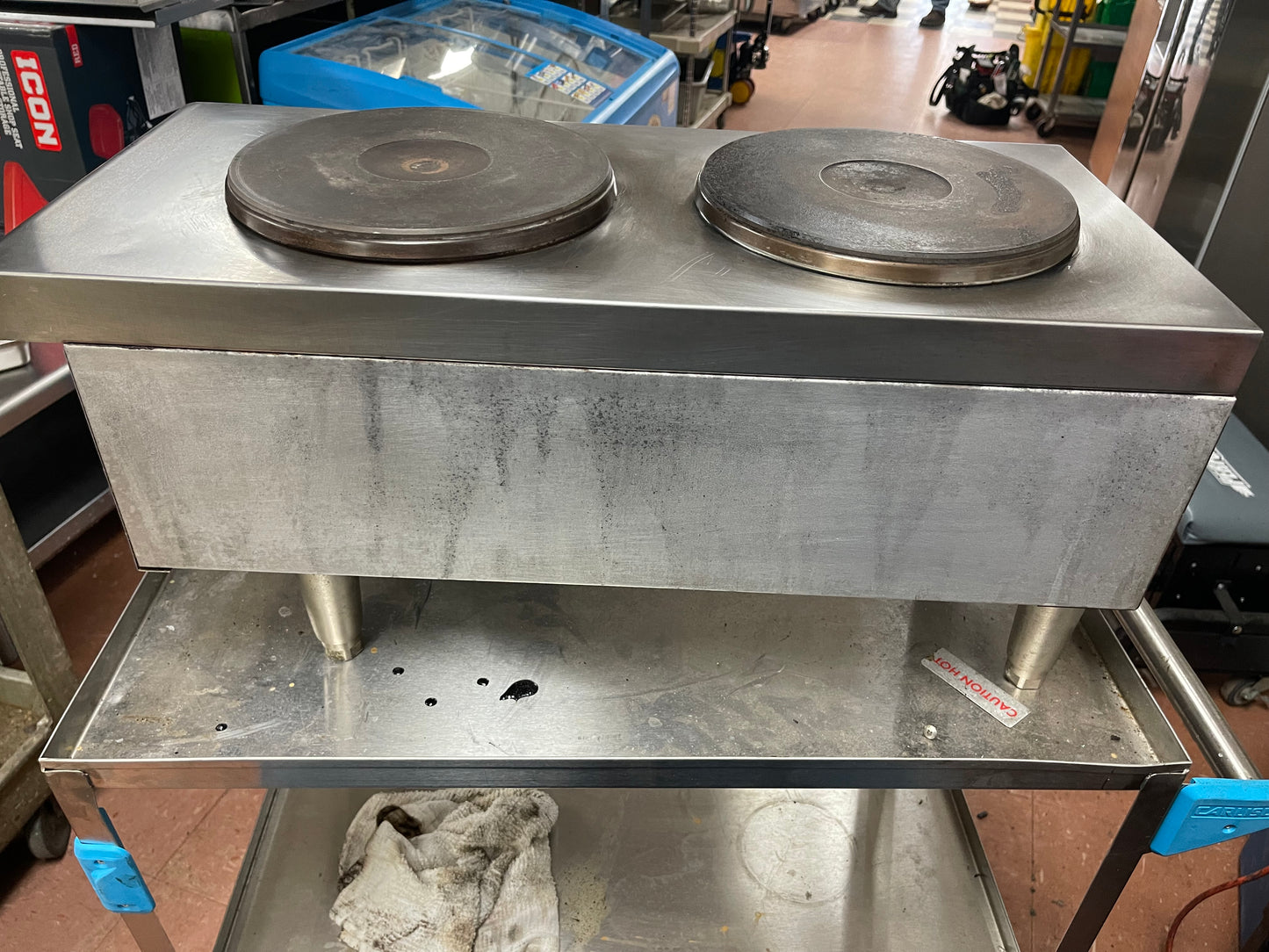 Used 12" Star-Max 502FF Two Element Countertop Electric Hot Plate 208/240, 1PH