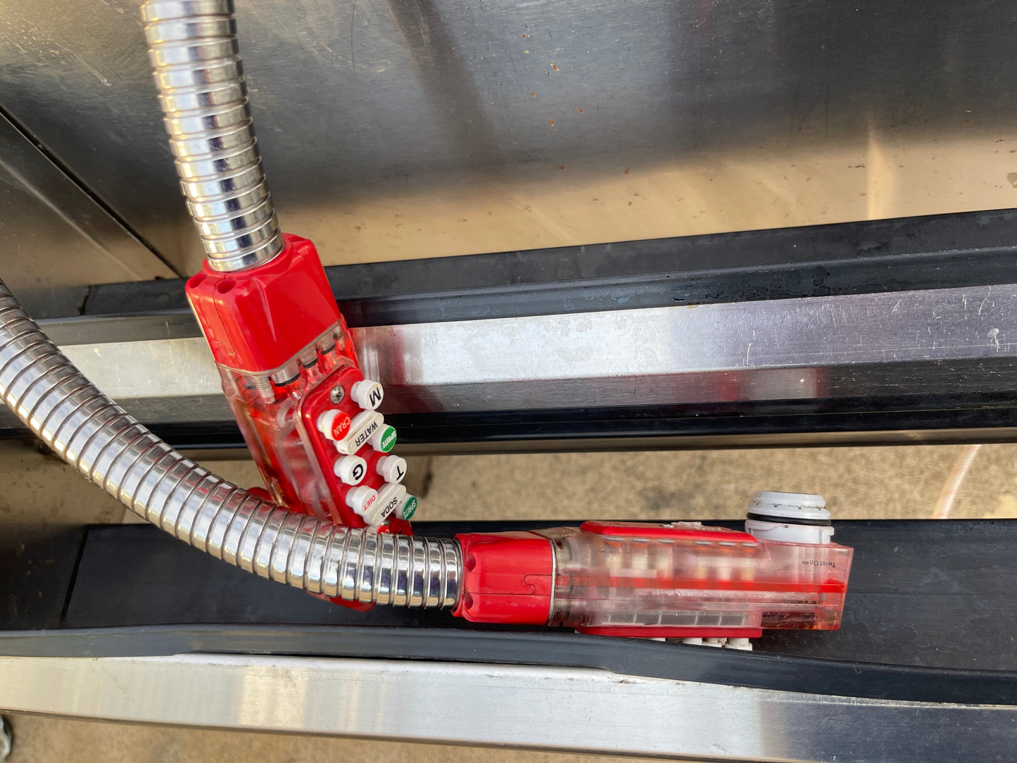 Used Krowne Custom Stainless Cocktail/Drink Station with Sink, Ice Bin and 2 Soda Guns - SS279