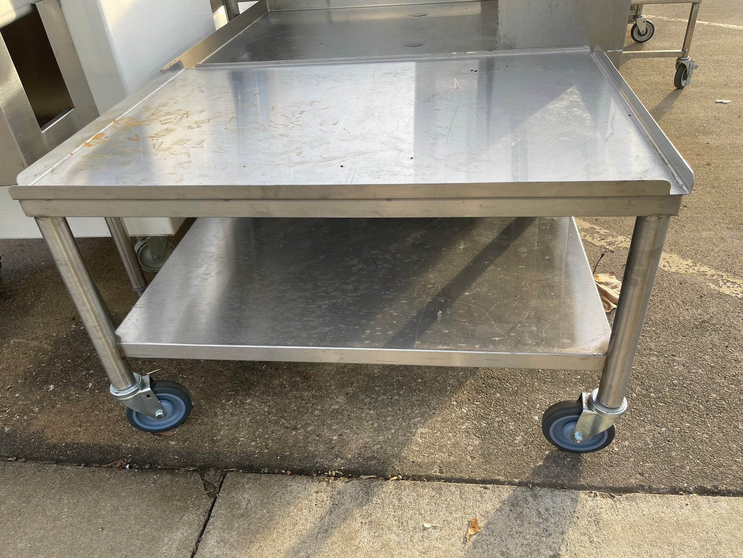 Used Stainless Steel Equipment Stand with Caster Wheels - SS281