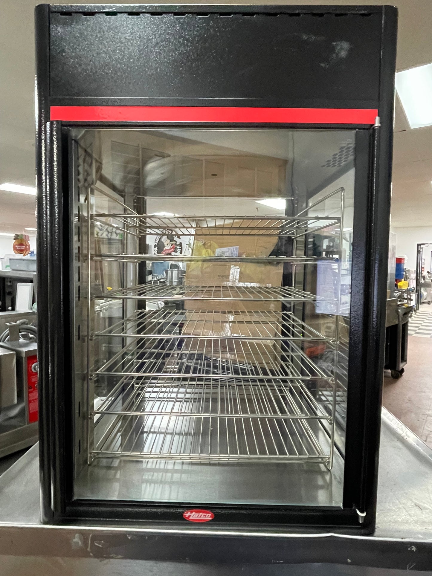 Used Hatco FSDT-2X Tall Two Door Warming Holding and Display Merchandiser w/ Rack - 120V