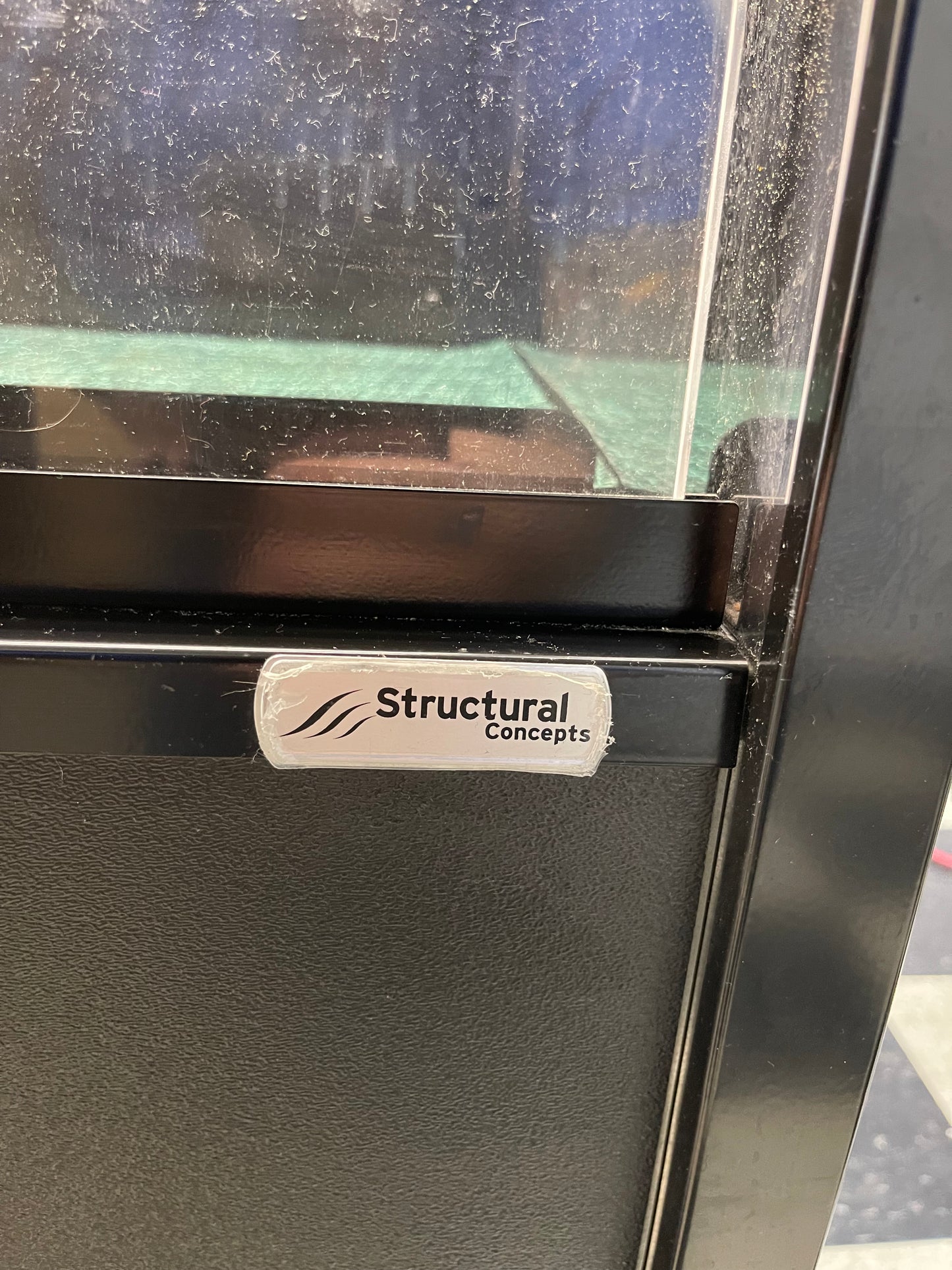Used Oasis Refrigerated Self-Service Commercial Air Curtain Display Case with Door 120V