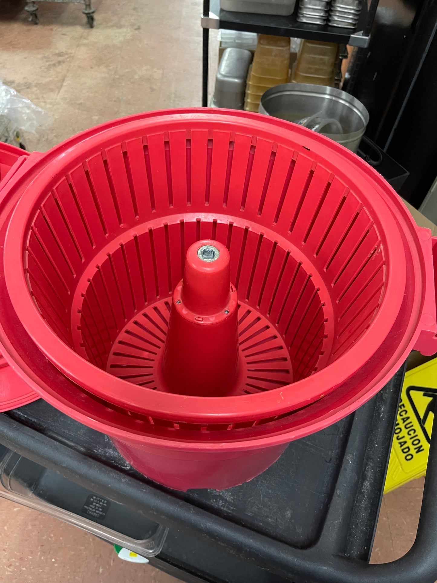Used Chef Master Commercial 5 Gallon Salad Spinner with Braking System