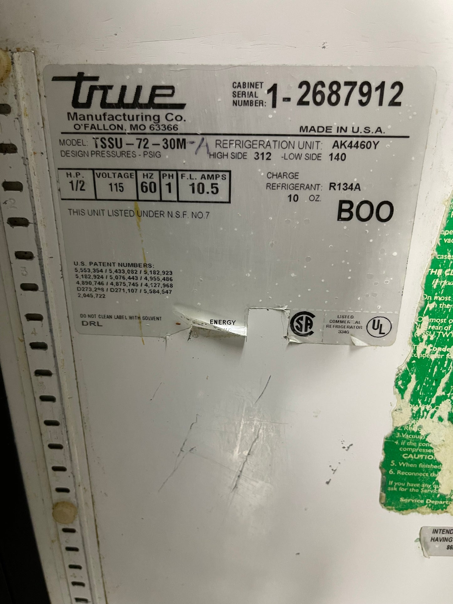 Used True TSSU-72-30M 72" Commercial Refrigerated Sandwich/Salad Prep Table 115V