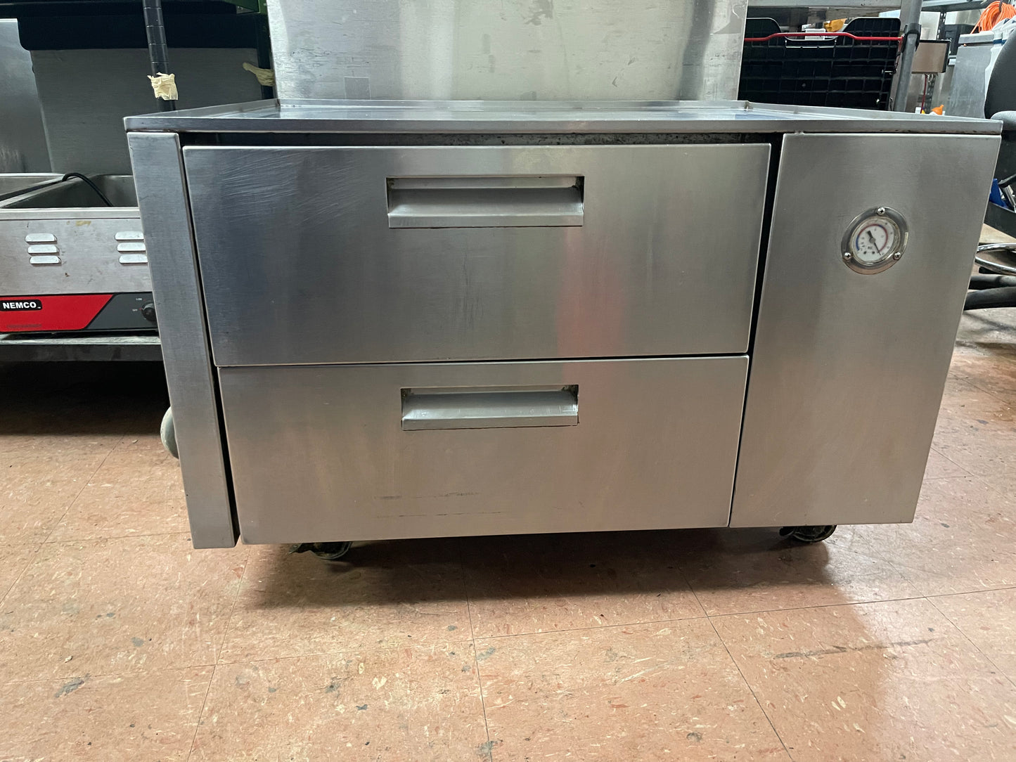Used Imperial FR36SC 2 Drawer Refrigerated Chef Base with Casters 120V