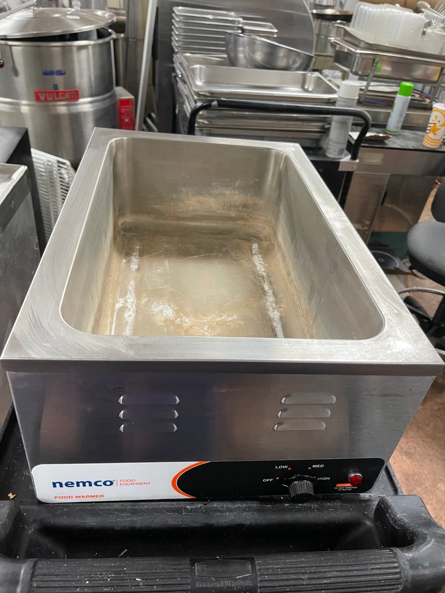 Used Nemco 6055A 12" x 20" Stainless Countertop Food Warmer - 120V, 1200W - 3