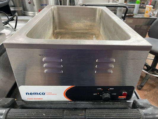 Used Nemco 6055A 12" x 20" Stainless Countertop Food Warmer - 120V, 1200W - 3
