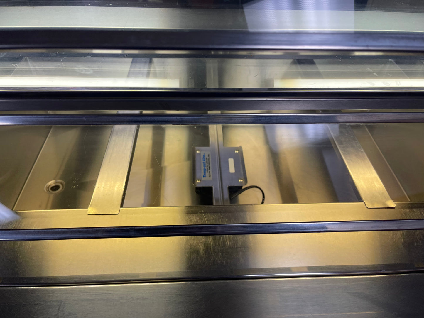 Used 50" Colorpoint 50-CFMA 3 Pan Refrigerated Salad Bar with Sneeze Guards 120V