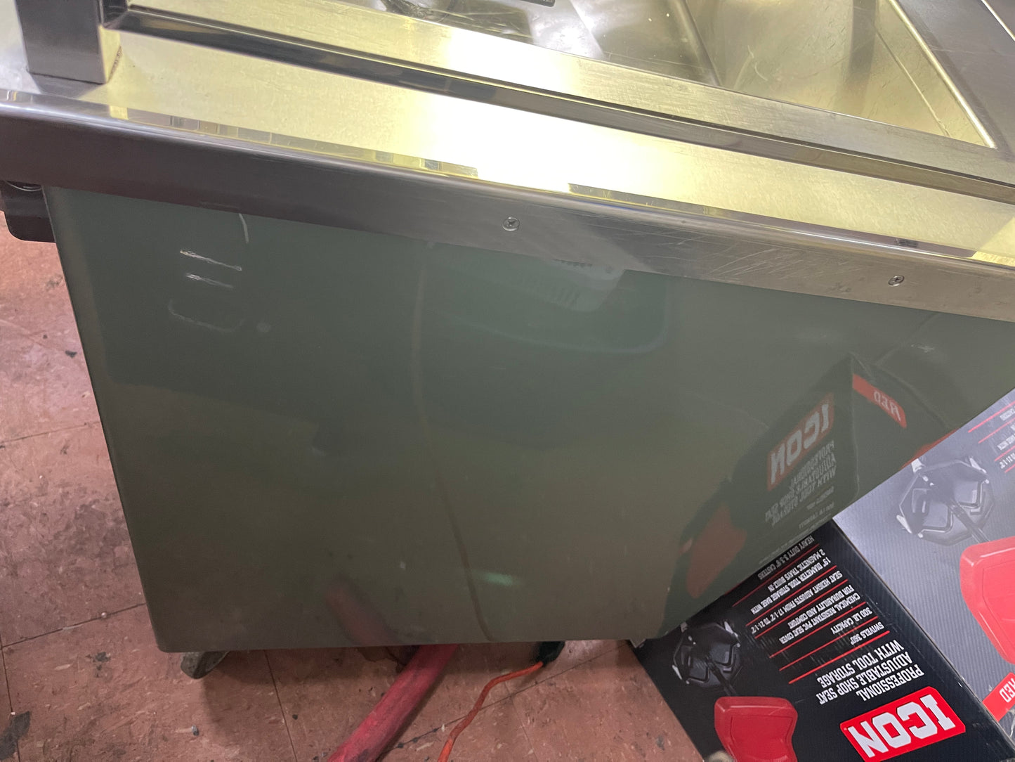 Used 50" Colorpoint 50-CFMA 3 Pan Refrigerated Salad Bar with Sneeze Guards 120V