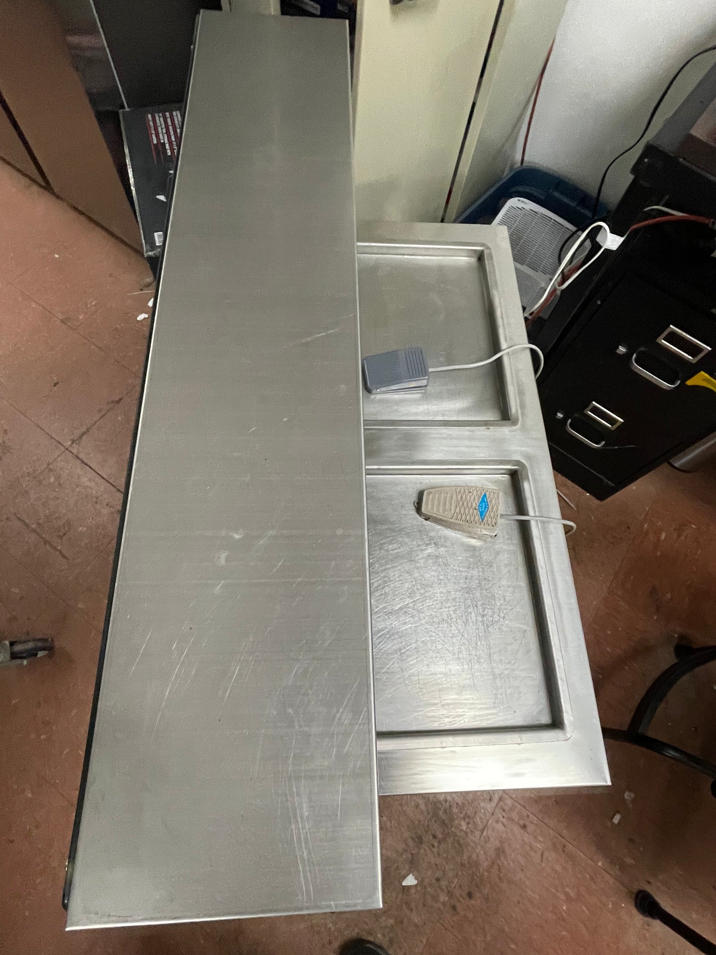 Used Artex Commercial Ice Cream Roll Machine Model CBJF-2D5C Dual Pans 120V