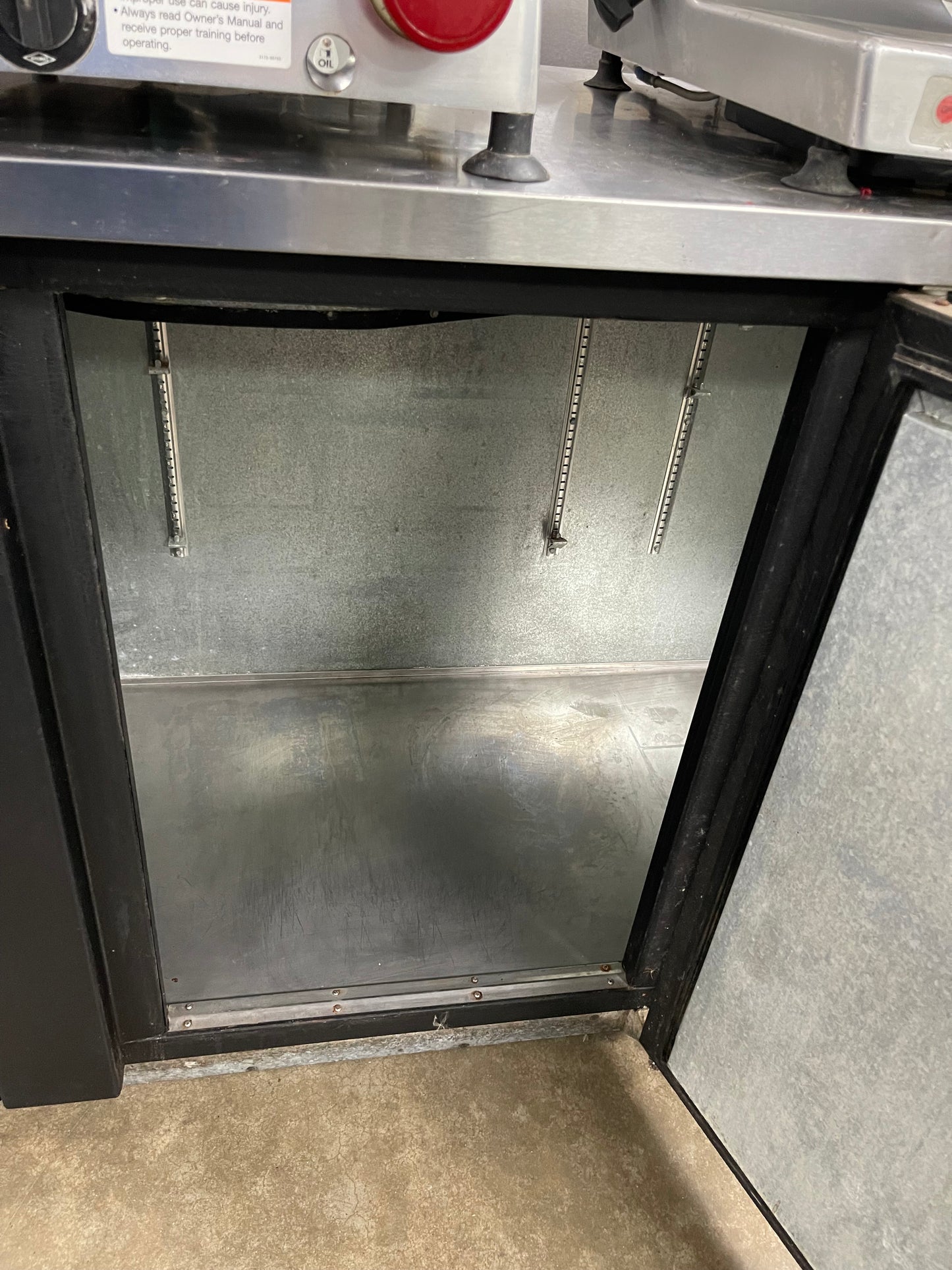 Used APW 90.25" Commercial 3 Door Bar Refrigerator 120V