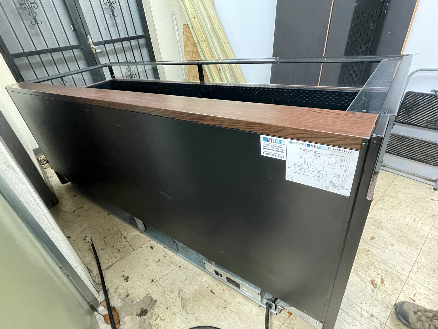 Used 2021 MTL COOL 95" Open Air Refrigerated Produce Merchandiser Self Serve 220V