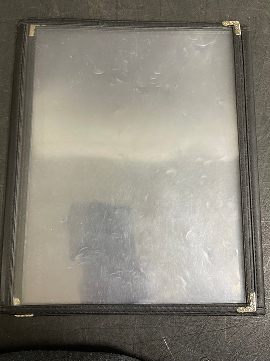 Used OwnMy 8.5 x 11 Inch Triple Fold 6 View Restaurant Menu Covers