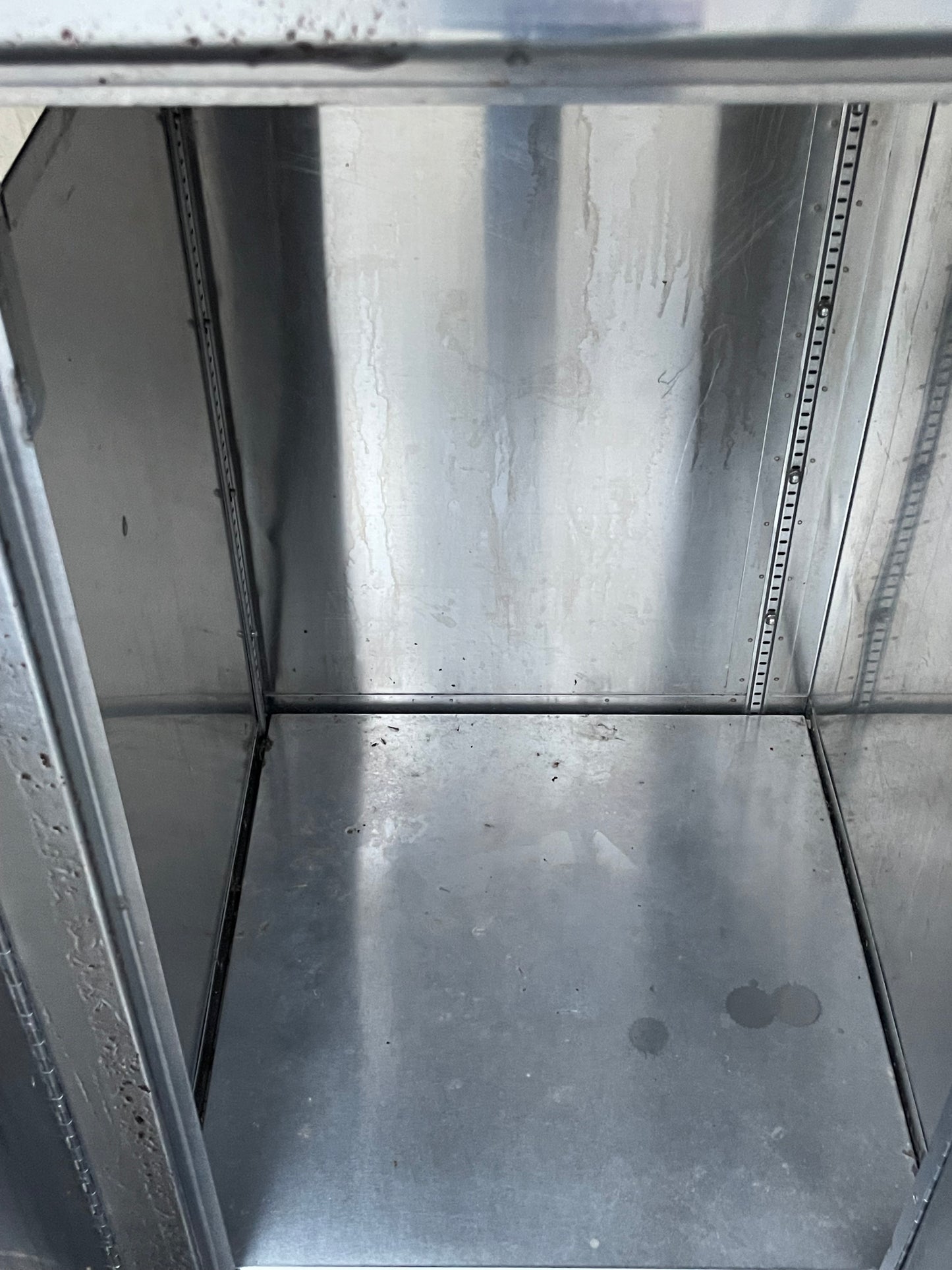 Used 60" Stainless Steel Condiment Station Cabinet with Trash Can Compartment - SS203