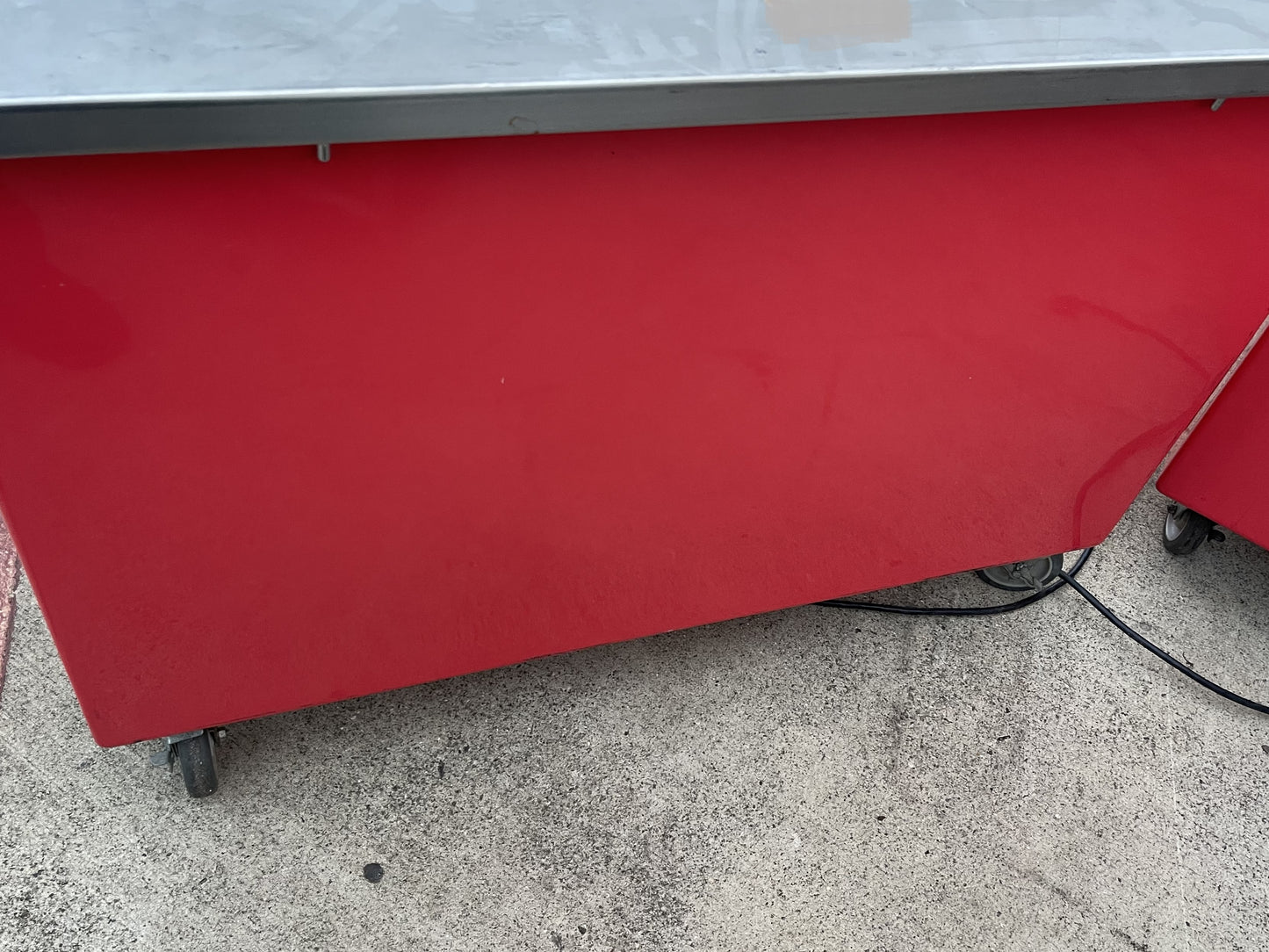 Used Color Point 50"x30" Stainless Steel Portable Work Counter With Outlets 120V