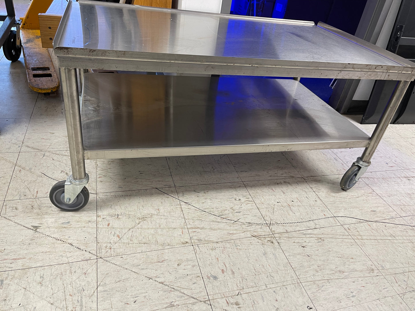 Used 48.5"x29"x23" Stainless Steel Equipment Stand with Caster Wheels