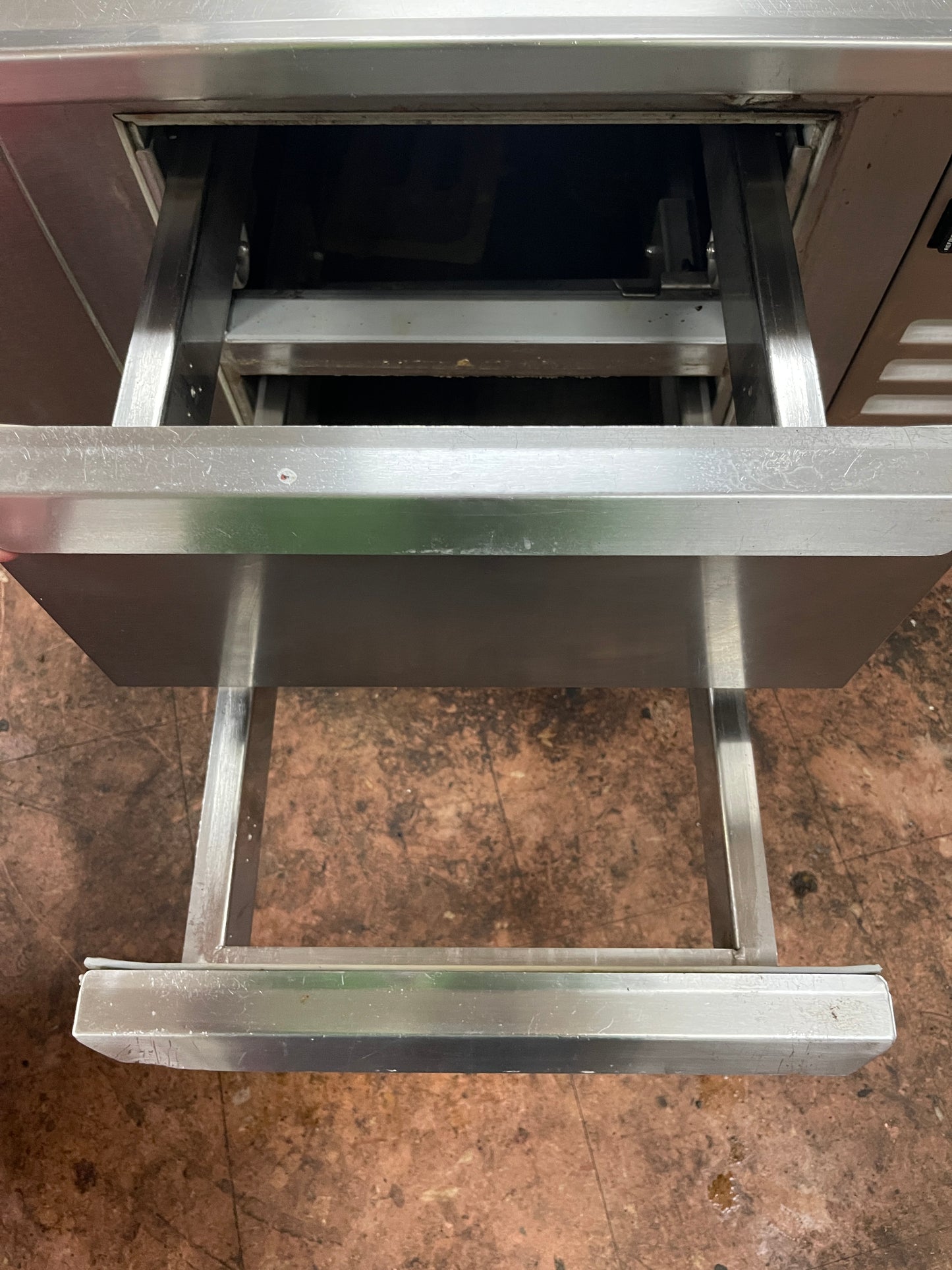 Used 36" Traulsen TE036HT Stainless 2 Drawer Refrigerated Chef Base 120V