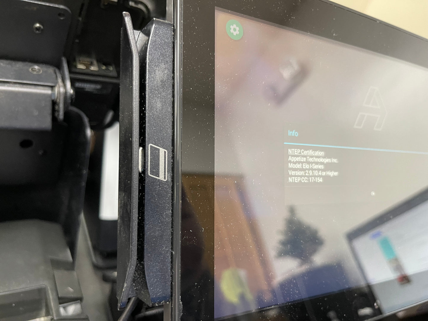 Used Elo 10" POS System with Printer, Stand and Card Reader Retail