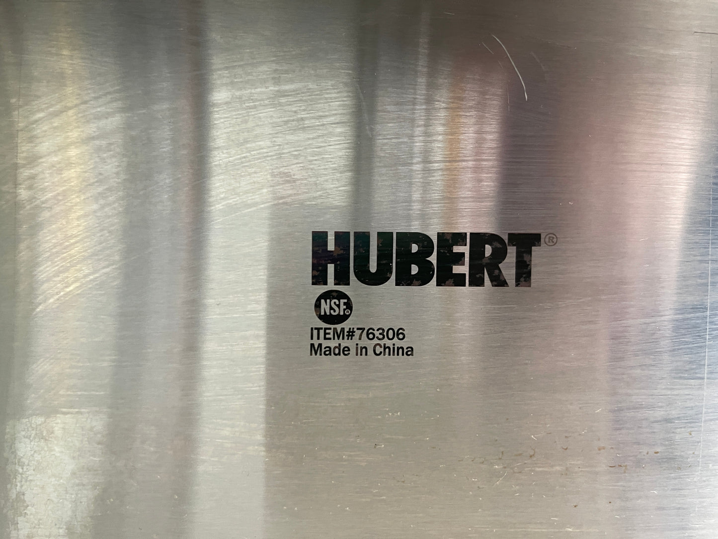 Used 52" Hubert 76306 Stainless 3 Pan Mobile Ice Down Bar Food Service Cart - SS309