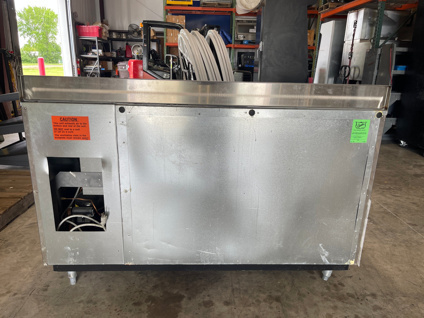 Used 60" RBC-60M Refrigerated Work Top 2 Door Back Counter 120V