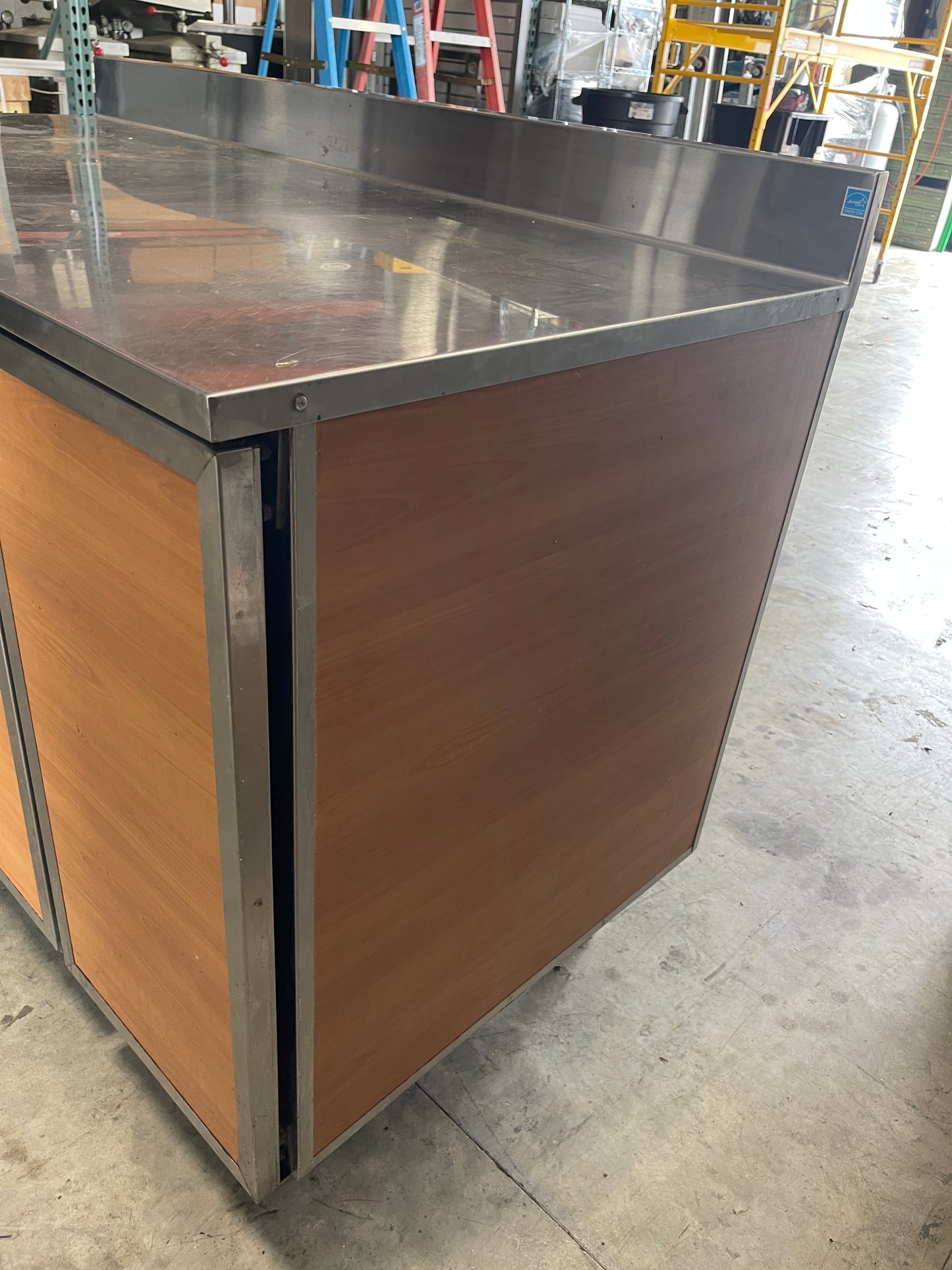 Used 60" RBC-60M Refrigerated Work Top 2 Door Back Counter 120V