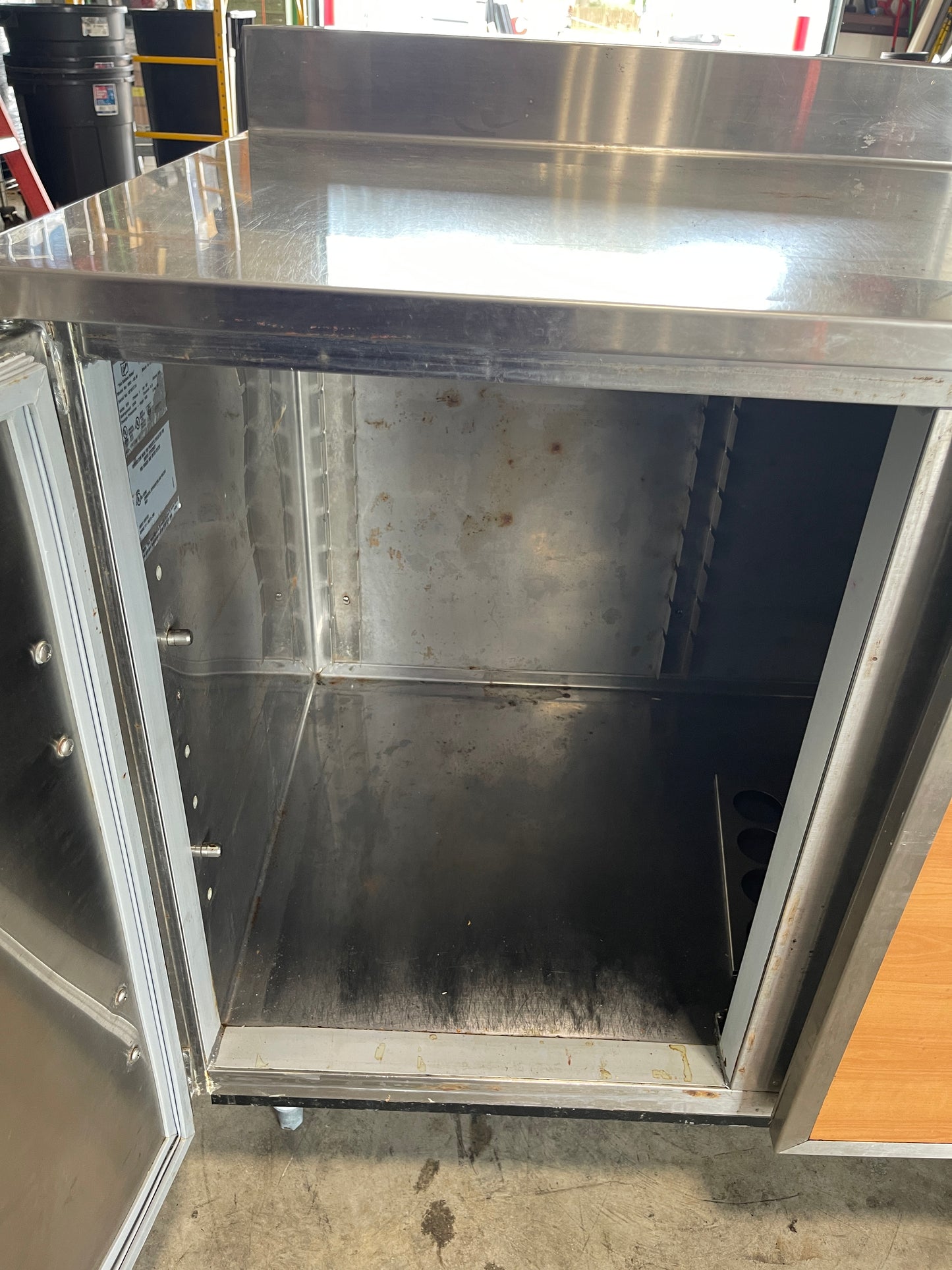 Used 60" RBC-60M Refrigerated Work Top 2 Door Back Counter 120V