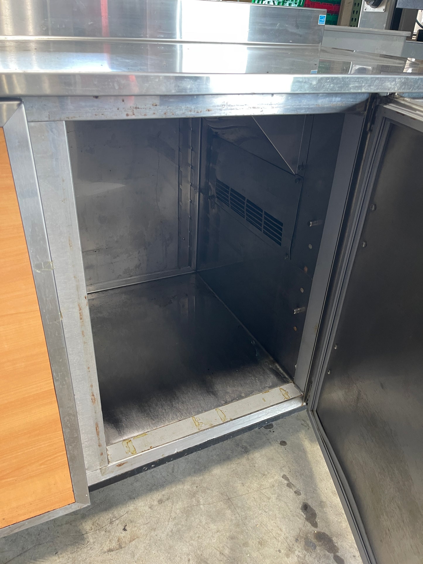 Used 60" RBC-60M Refrigerated Work Top 2 Door Back Counter 120V