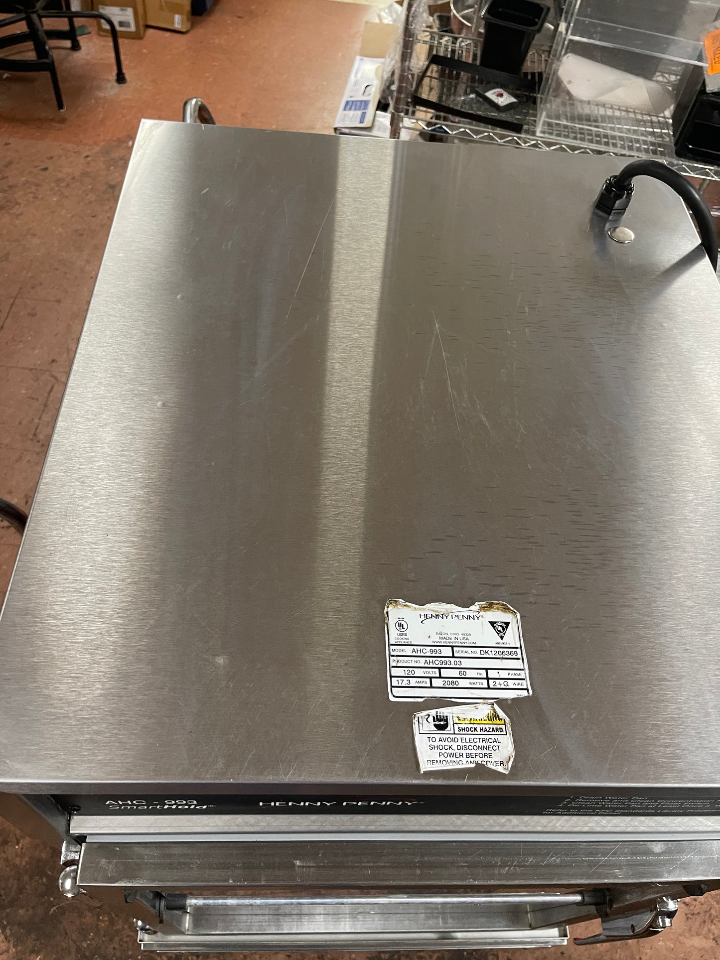 Used Henny Penny AHC-993 Humidified Heated Pass Thru Holding Cabinet 120V