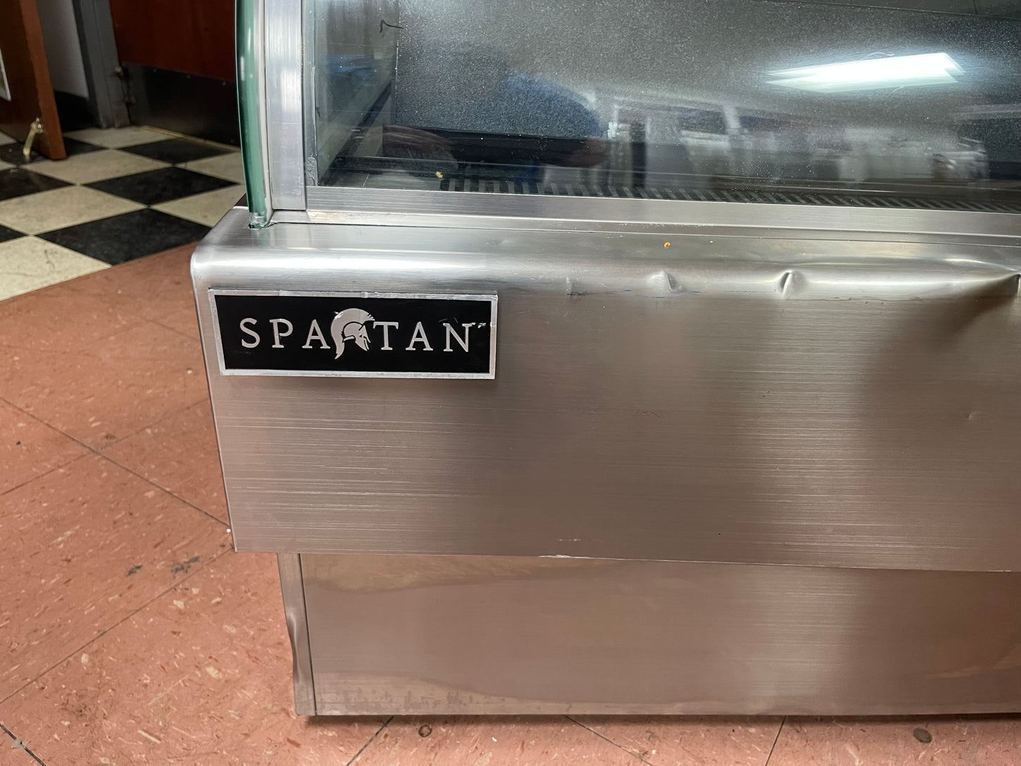 Used Spartan BCB72 Curved Glass Refrigerated Deli Display Case 120V