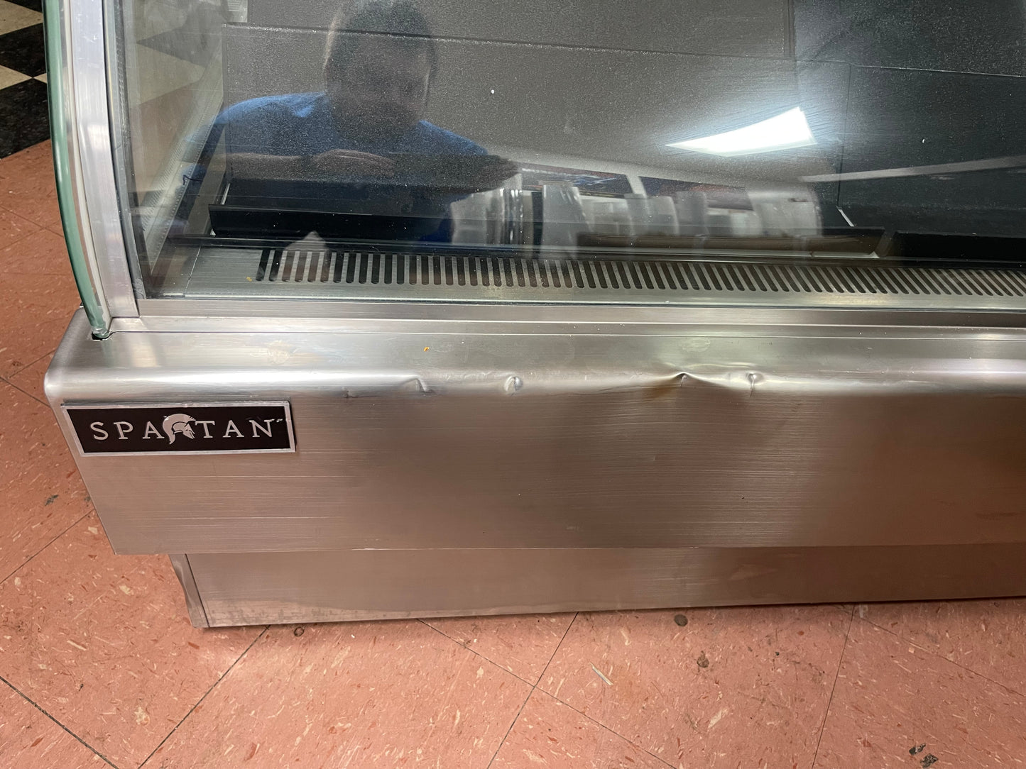 Used Spartan BCB72 Curved Glass Refrigerated Deli Display Case 120V