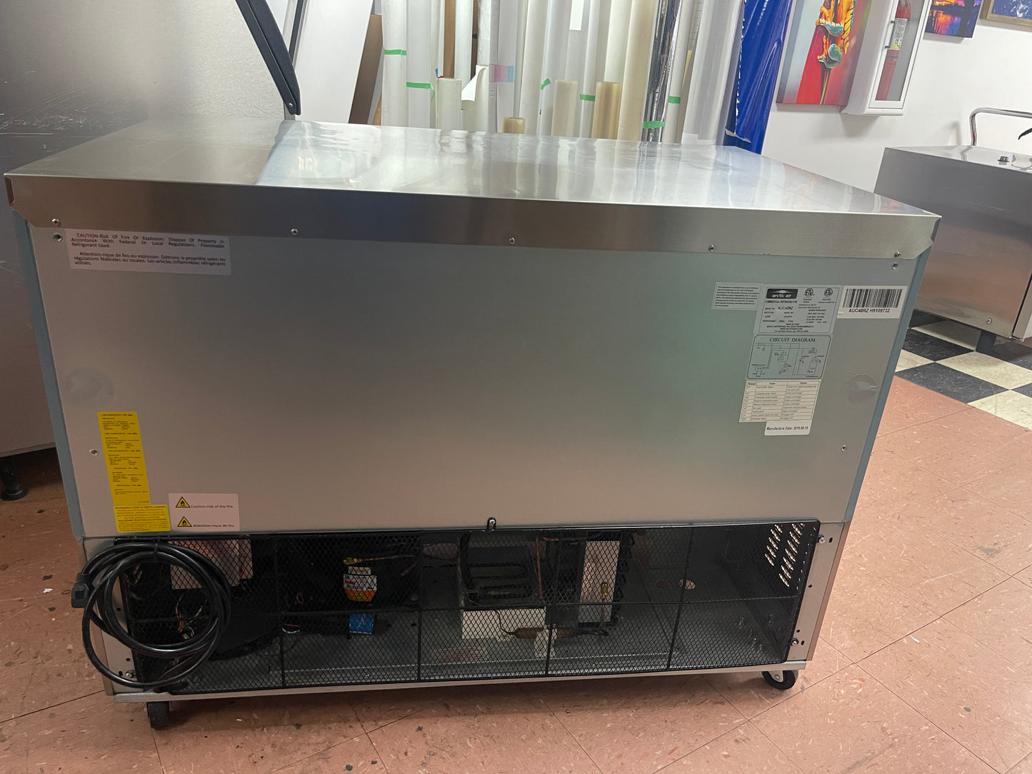Used 48" Arctic Air AUC48RZ Undercounter 2 Door Refrigerator 115V As-Is