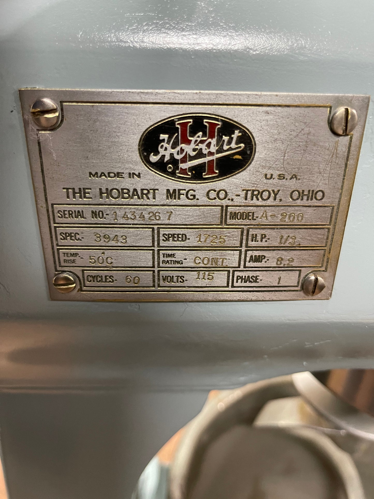 Used Hobart A-200 - 20 Quart Commercial Kitchen Stand Mixer 120V - JS
