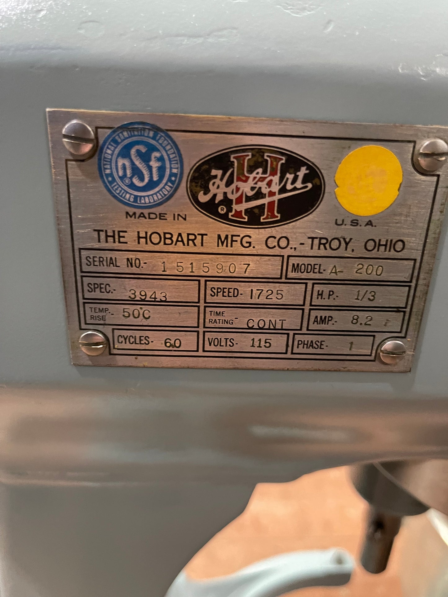 Used Hobart A-200 - 20 Quart Commercial Kitchen Stand Mixer 120V - JS