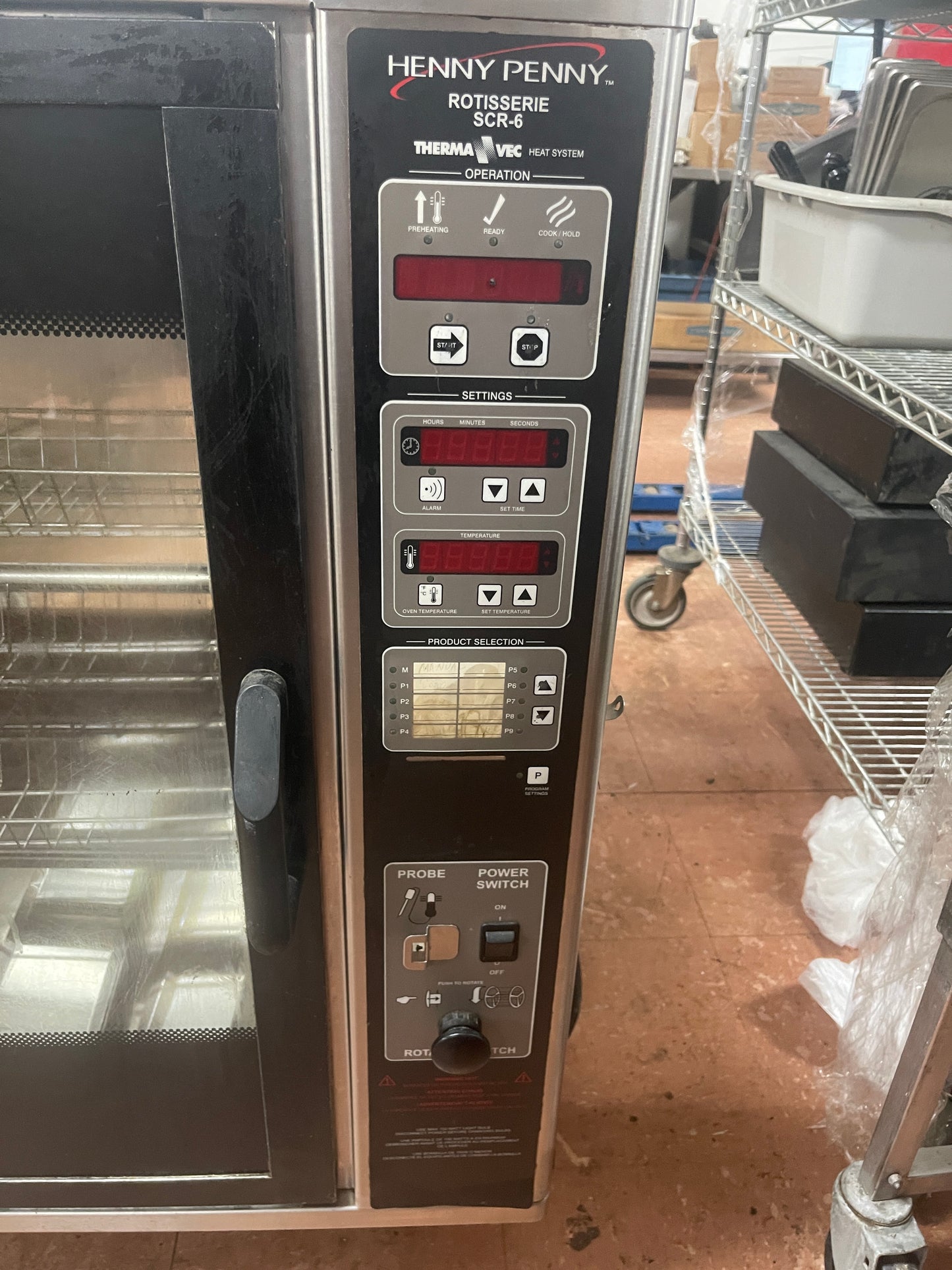 Used Henny Penny SCR-6 Commercial Electric Rotisserie Oven 208V 3Ph