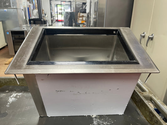 Used Stainless Steel Drop in Ice Chest Bid 18" x 12" SS312