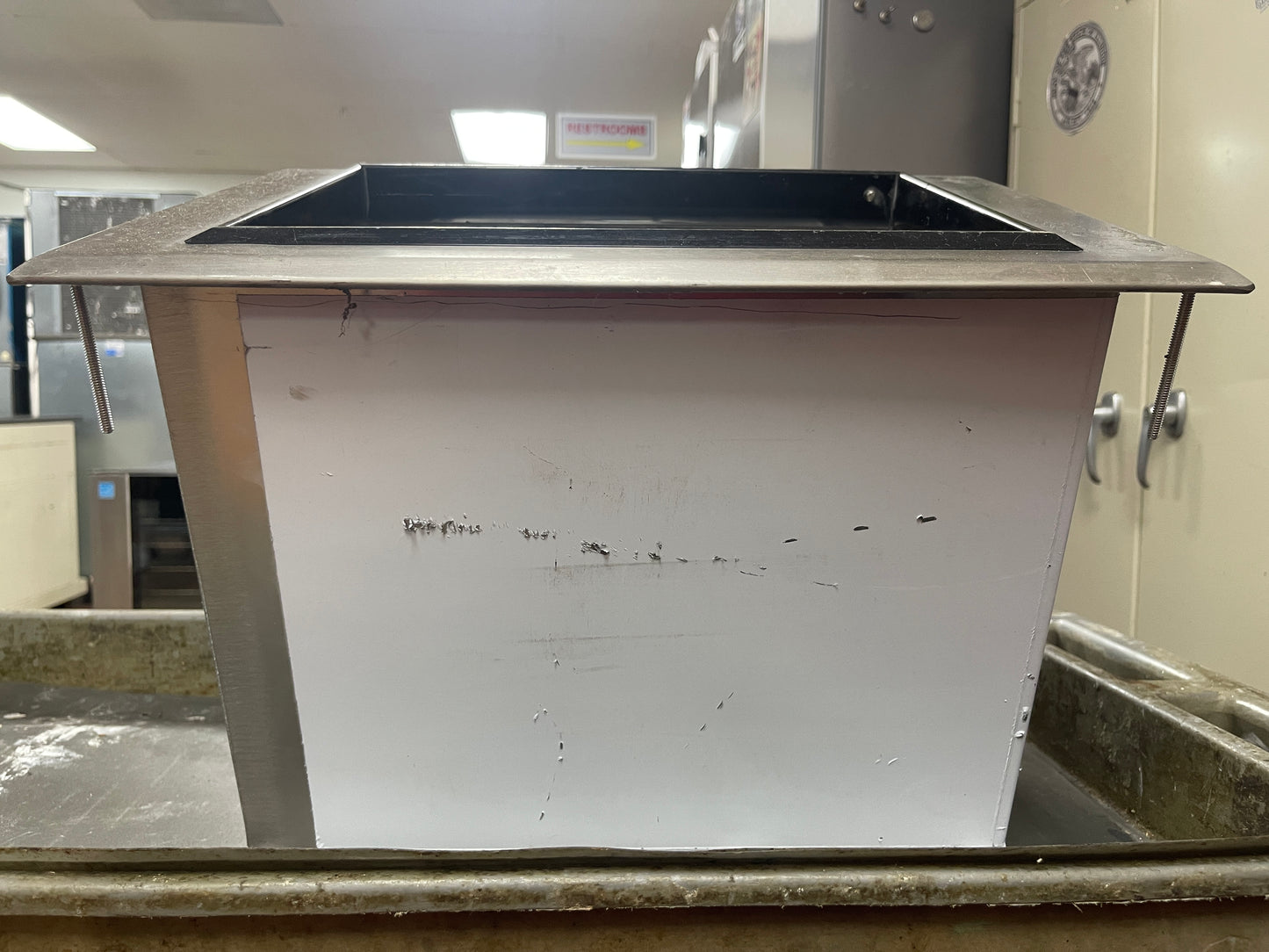 Used Stainless Steel Drop in Ice Chest Bid 18" x 12" SS312