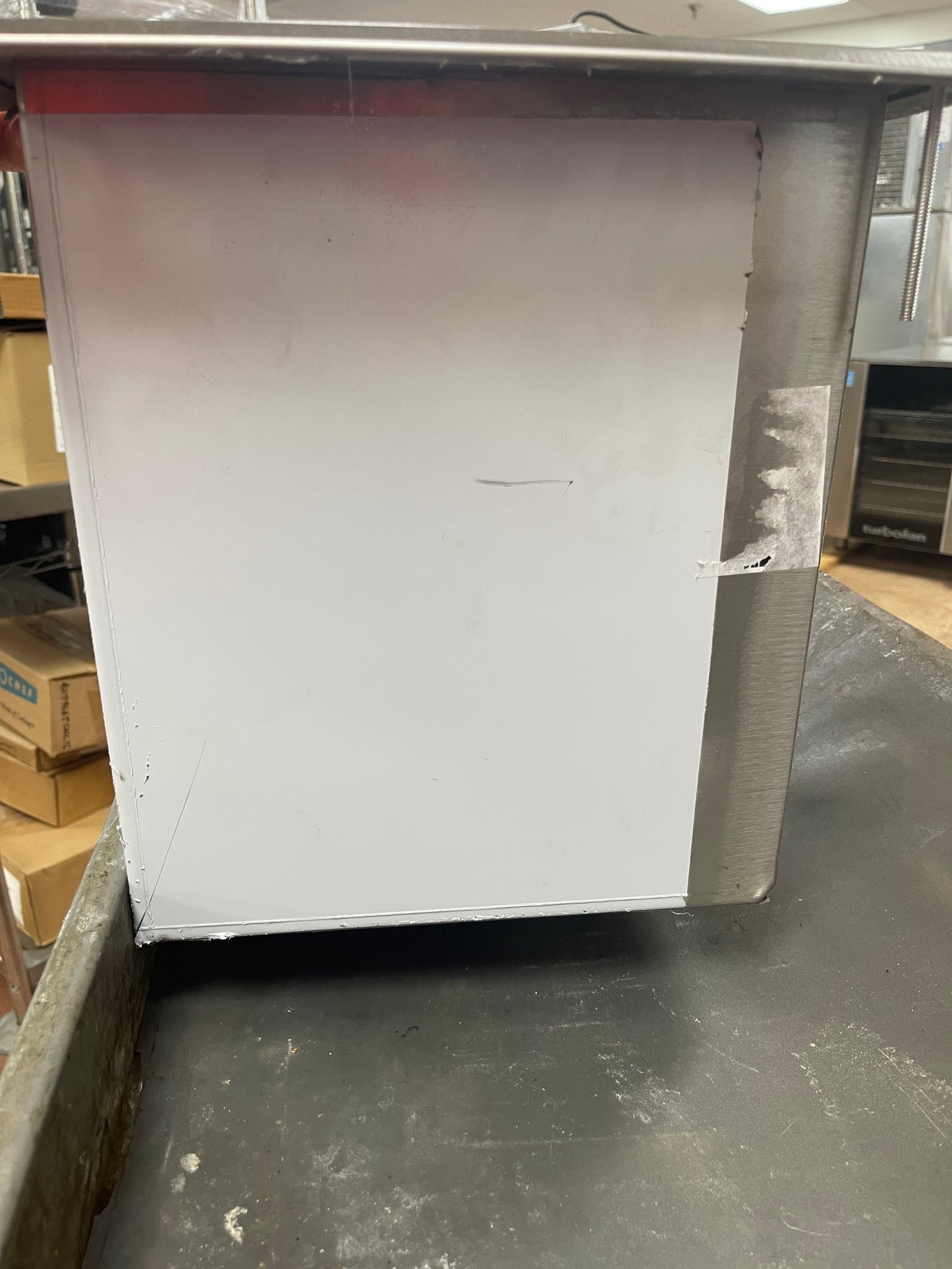 Used Stainless Steel Drop in Ice Chest Bid 18" x 12" SS312