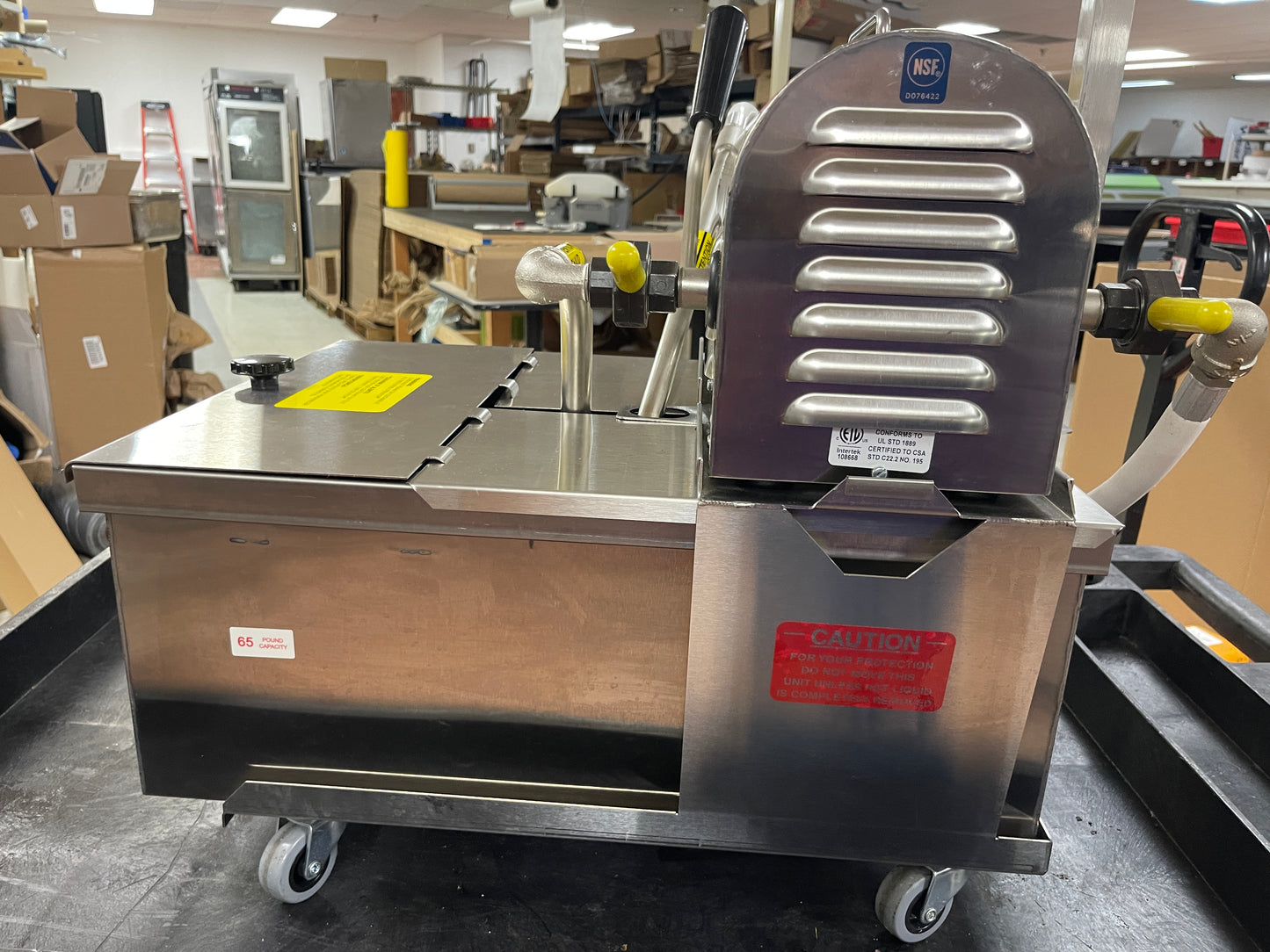 Used RF Hunter ECCO ONE 65lb Capacity Fryer Oil Filter System 120V