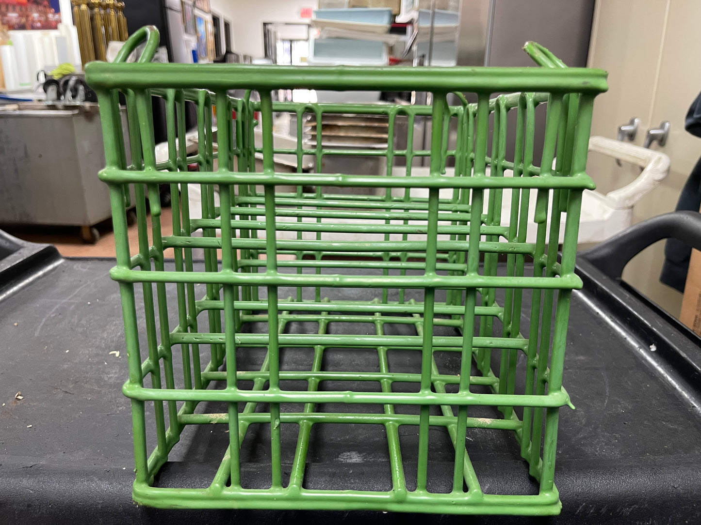 Used Sani Stack Coated wire Plate Washing Basket Crate P23