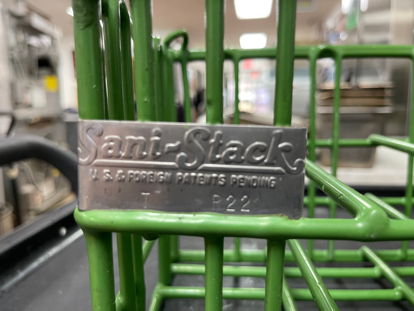 Used Sani Stack Coated wire Plate Washing Basket Crate R22
