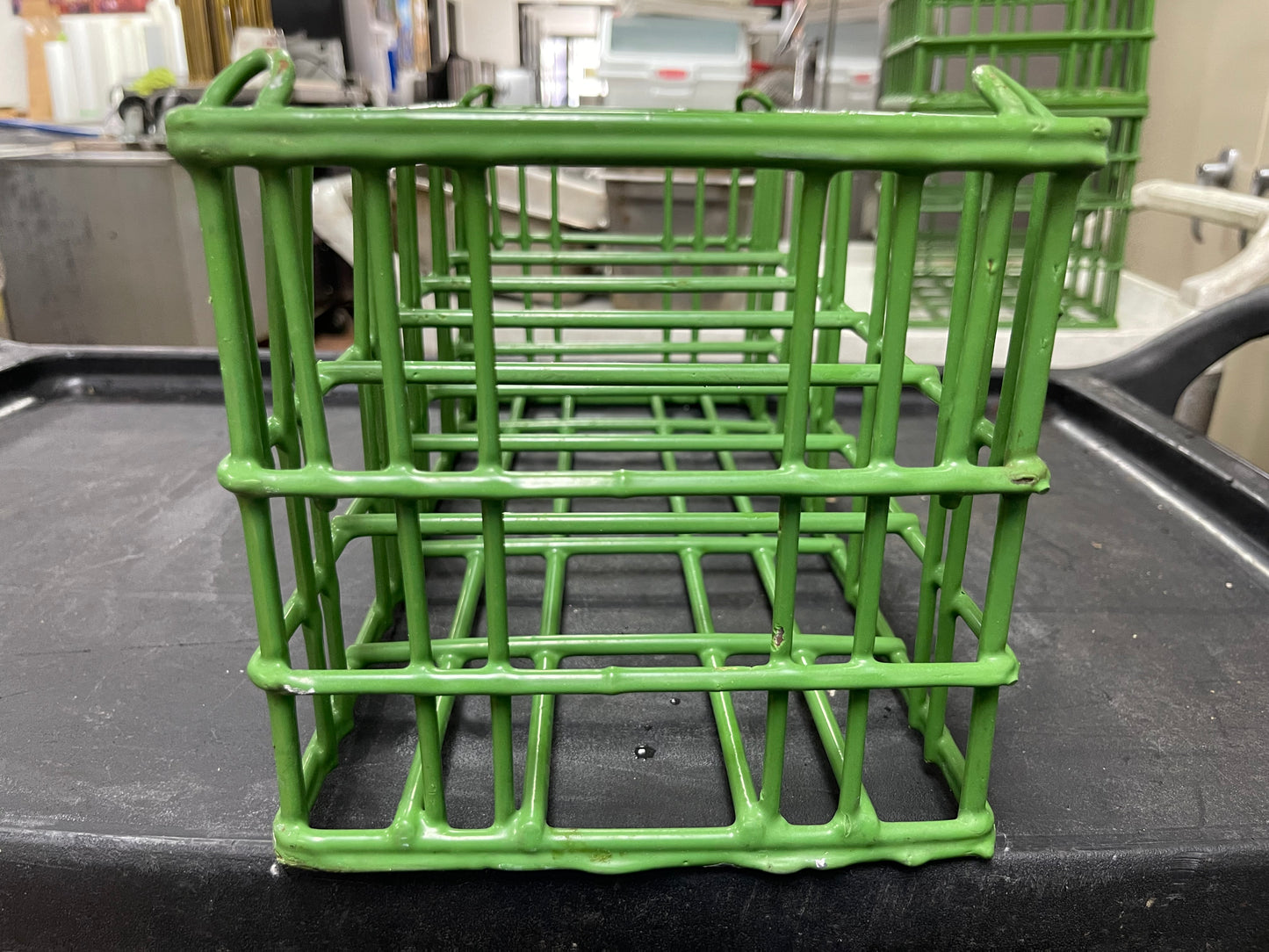 Used Sani Stack Coated wire Plate Washing Basket Crate R22