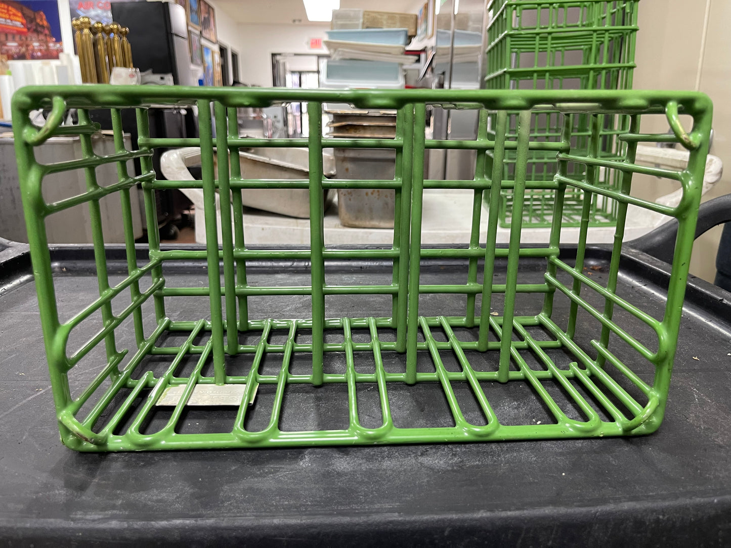 Used Sani Stack Coated wire Plate Washing Basket Crate R28