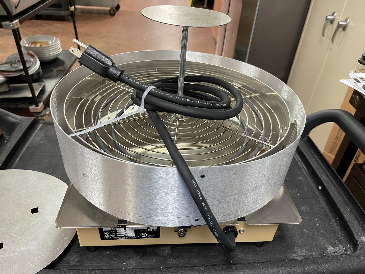 Used Wisco Model 630-1 Deli Platters Trays and Pizza Shrink Wrap Machine 120V