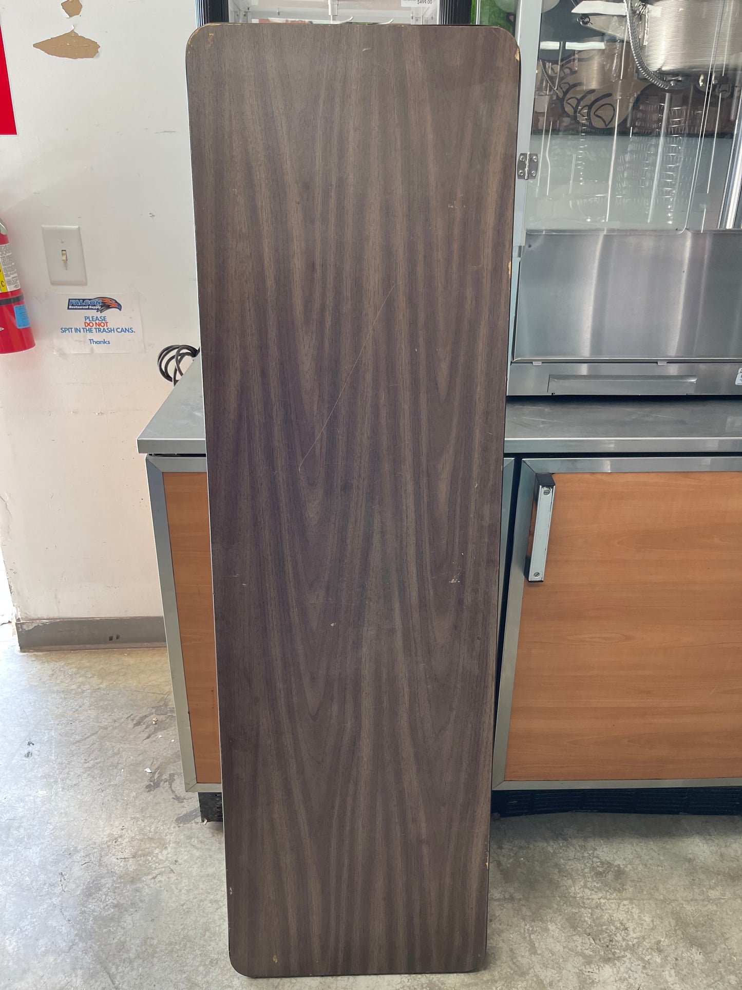 Used Commercial Wood-Laminate Folding Table, Rectangular, 60" x 18" x 29"