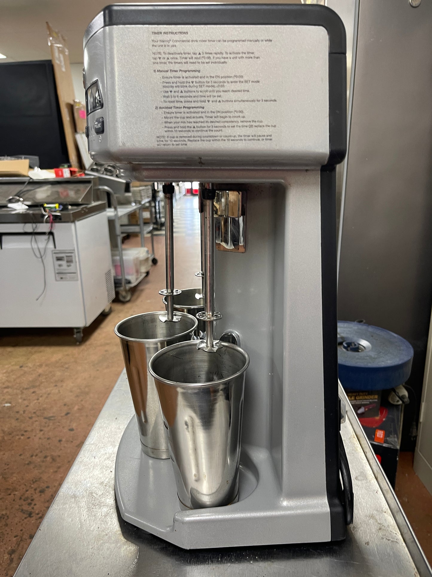 Used Waring WDM360TX Triple Head Electronic Shake Mixer w/Timer 120V