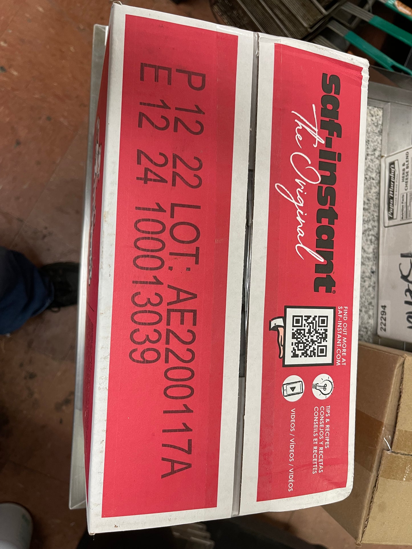 New SAF-INSTANT Baking Dough Yeast 20 - 1lb Packs Case