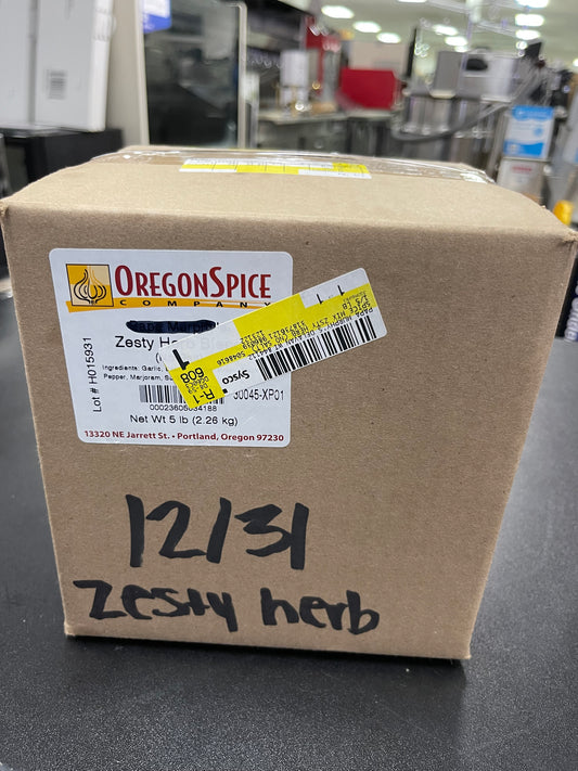New Zesty Herb Pizza Spices 5lb Bag