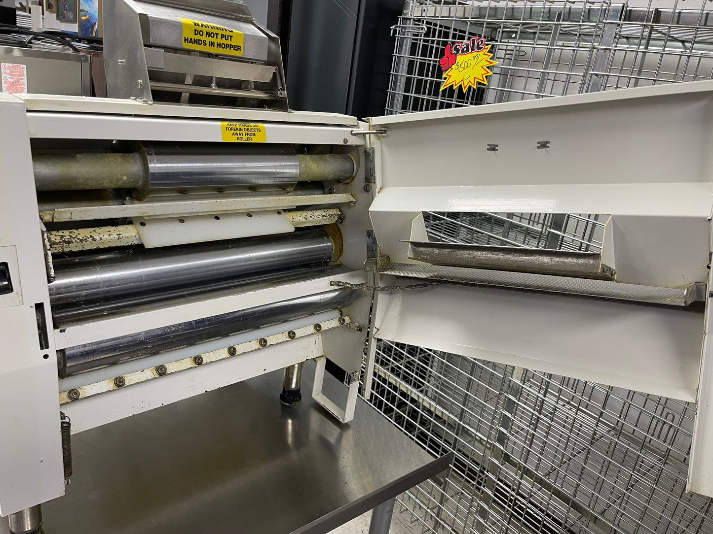 Used Anets SDR21 Pizza 2 Pass Dough Roller 120V - JS