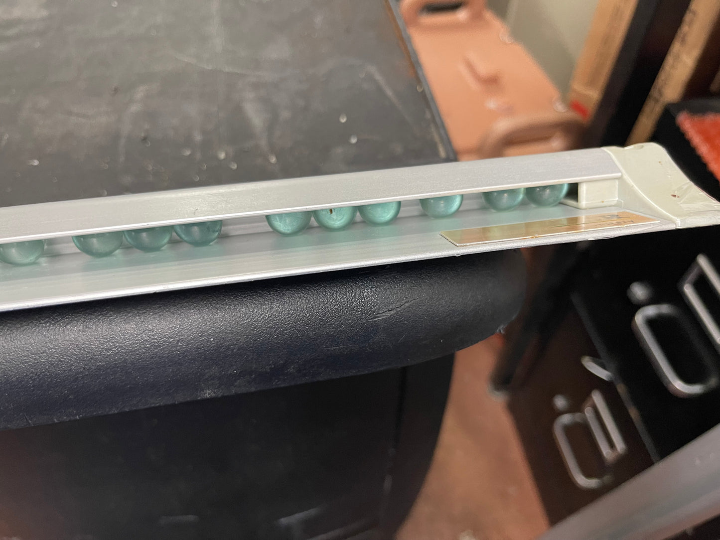 Used San Jamar CK6548A 48" x 2" Aluminum Wall Mounted Ticket Holder