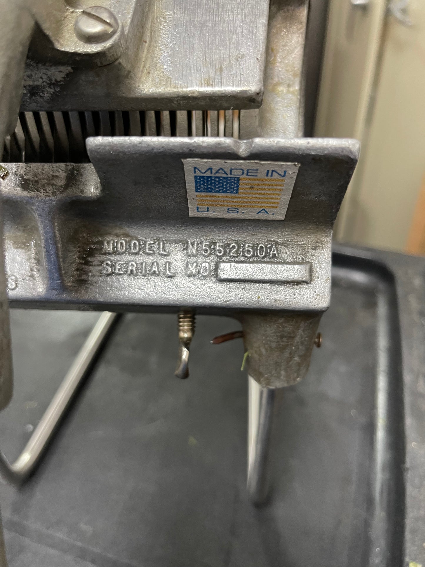 Used Nemco 55250A Green Onion Slicer Plus